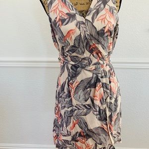 Nectar Clothing Tropical Floral Wrap Dress